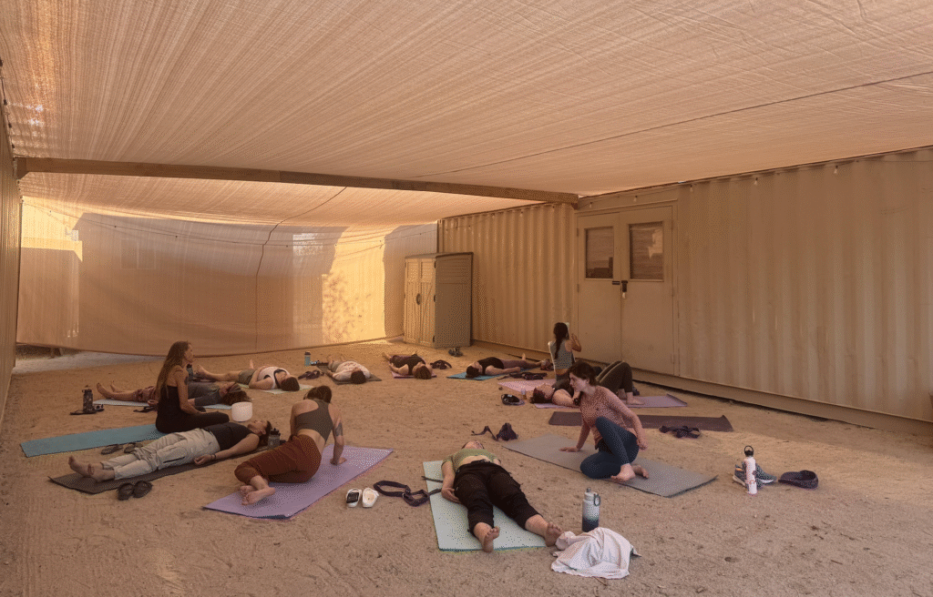 Yoga at The Crash Pad, Joshua Tree